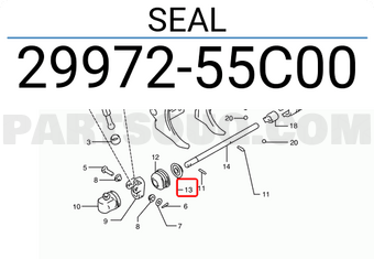 Suzuki 2997255C00 SEAL