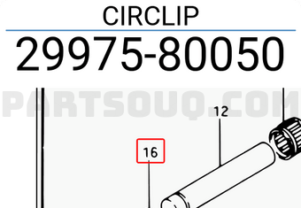 Suzuki 2997580050 CIRCLIP