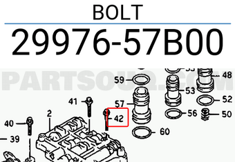 Suzuki 2997657B00 BOLT