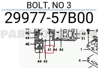 Suzuki 2997757B00 BOLT, NO 3
