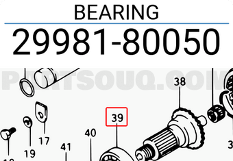Suzuki 2998180050 BEARING