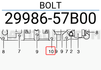 Suzuki 2998657B00 BOLT