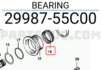 Suzuki 2998755C00 BEARING