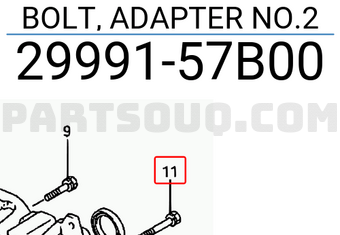 Suzuki 2999157B00 BOLT, ADAPTER NO.2