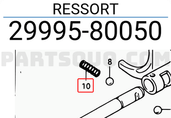 Suzuki 2999580050 RESSORT