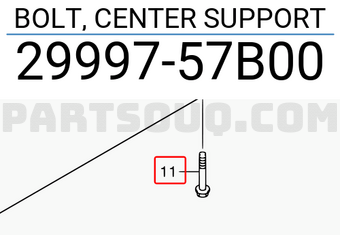Suzuki 2999757B00 BOLT, CENTER SUPPORT