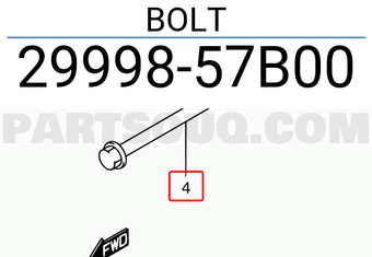 Suzuki 2999857B00 BOLT