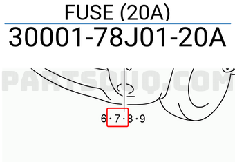 Suzuki 3000178J0120A FUSE (20A)