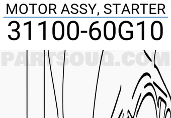 Suzuki 3110060G10 MOTOR ASSY, STARTER
