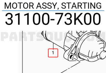 Suzuki 3110073K00 MOTOR ASSY, STARTING