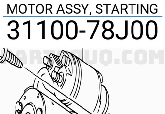 Suzuki 3110078J00 MOTOR ASSY, STARTING