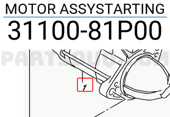 Suzuki 3110081P00 MOTOR ASSYSTARTING