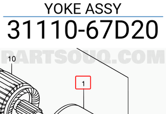 Suzuki 3111067D20 YOKE ASSY