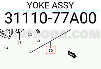 Suzuki 3111077A00 YOKE ASSY