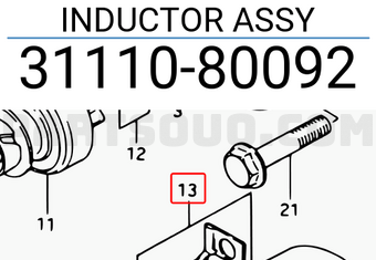 Suzuki 3111080092 INDUCTOR ASSY