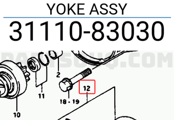 Suzuki 3111083030 YOKE ASSY