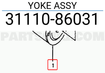 Suzuki 3111086031 YOKE ASSY