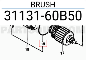 Suzuki 3113160B50 BRUSH