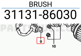Suzuki 3113186030 BRUSH