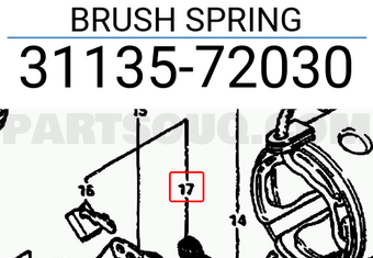 Suzuki 3113572030 BRUSH SPRING