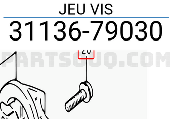 Suzuki 3113679030 JEU VIS