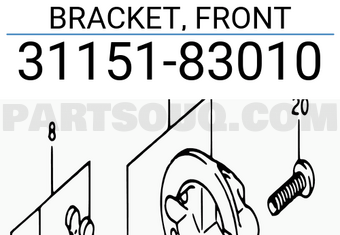 Suzuki 3115183010 BRACKET, FRONT