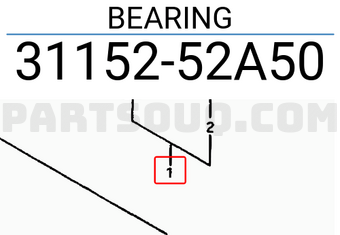 Suzuki 3115252A50 BEARING
