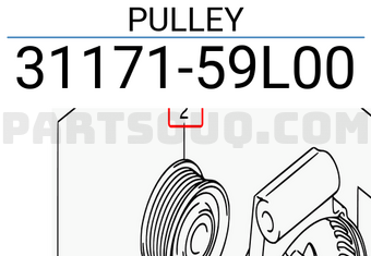 Suzuki 3117159L00 PULLEY