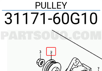 Suzuki 3117160G10 PULLEY