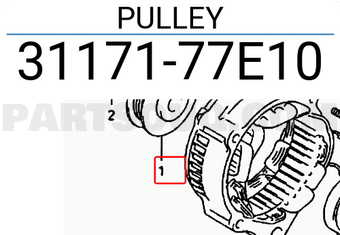 Suzuki 3117177E10 PULLEY