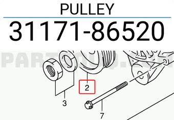 Suzuki 3117186520 PULLEY