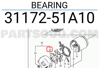 Suzuki 3117251A10 BEARING