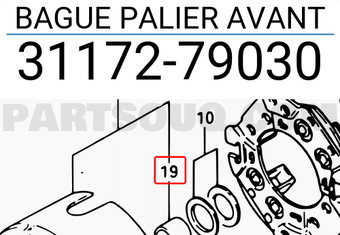 Suzuki 3117279030 BAGUE PALIER AVANT