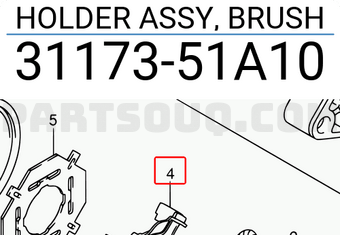 Suzuki 3117351A10 HOLDER ASSY, BRUSH
