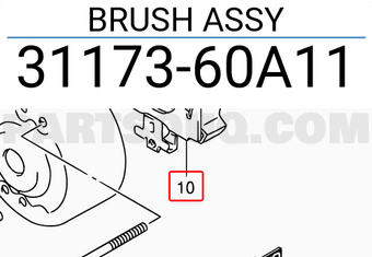 Suzuki 3117360A11 BRUSH ASSY