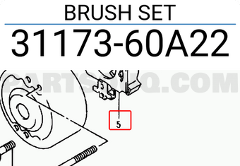 Suzuki 3117360A22 BRUSH SET