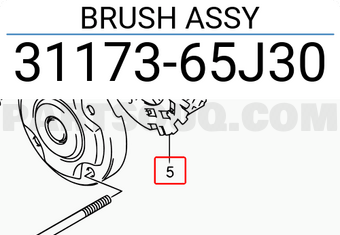 Suzuki 3117365J30 BRUSH ASSY