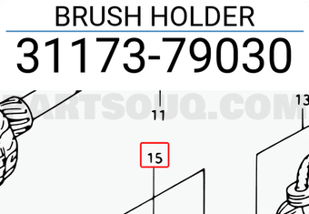 Suzuki 3117379030 BRUSH HOLDER