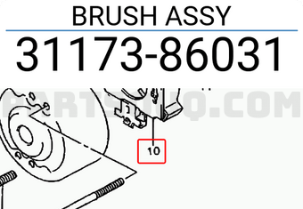 Suzuki 3117386031 BRUSH ASSY