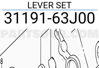 Suzuki 3119163J00 LEVER SET