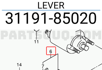 Suzuki 3119185020 LEVER