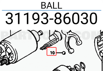 Suzuki 3119386030 BALL