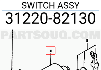 Suzuki 3122082130 SWITCH ASSY