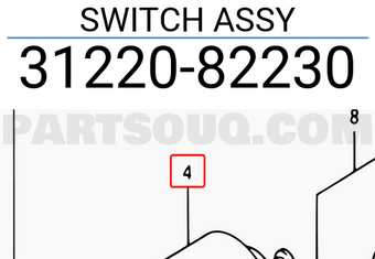 Suzuki 3122082230 SWITCH ASSY