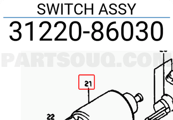 Suzuki 3122086030 SWITCH ASSY