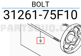 Suzuki 3126175F10 BOLT