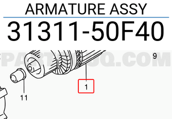 Suzuki 3131150F40 ARMATURE ASSY
