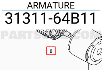 Suzuki 3131164B11 ARMATURE