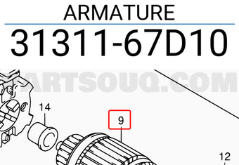 Suzuki 3131167D10 ARMATURE