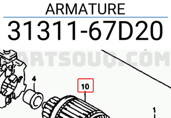Suzuki 3131167D20 ARMATURE